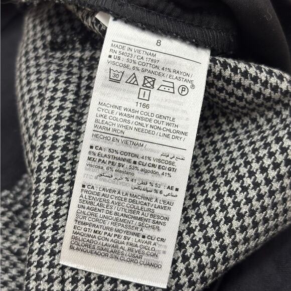 Old Navy Women’s Maternity Full Panel Houndstooth Pixie Pants Size 8 - Picture 5 of 6